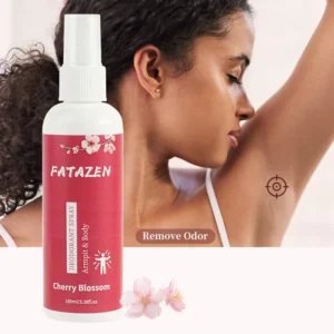 FATAEN Sakura stain instant dry deodorant spray natural long lasting body care vegetarian deodorant spray