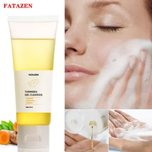 FATAZEN Turmeric Daily Facial Cleanser tube product display