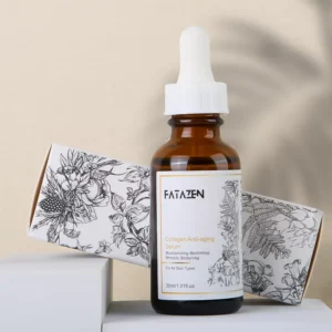 FATAZEN Collagen Facial Serum bottle with floral carton for daily face-care routines