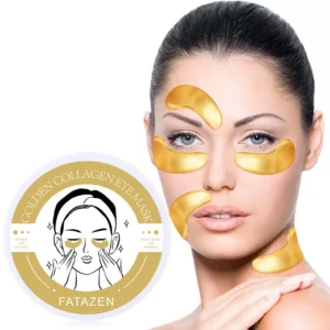 FATAZEN 60 tablets Black Eye Circle Hydrogel Crystal 24K Gold Collagen Korean Organic Eye Mask Gold Gel Padding Under the Eye Mask