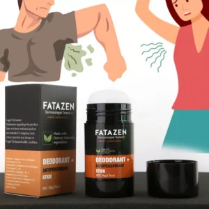 FATAZEN Dermatologist tested Deodorant Antiperspirant Stick Natural Amber Sandalwood Fragrance Sweat Odor Balm Deodorant Stick