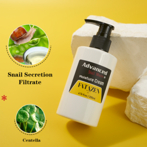 FATAZEN Snail Comfort Hand and Foot Cream bottle with ingredient-style accents