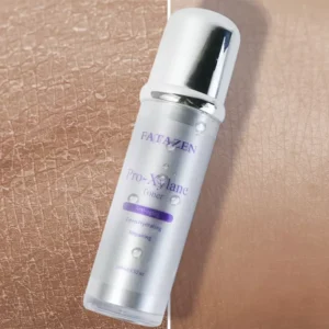 FATAZEN Pro-Xylane Facial Toner bottle on a soft neutral texture background