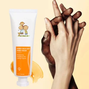 FATAZEN Honey Milk Soft Hand Cream with a range of hand tones