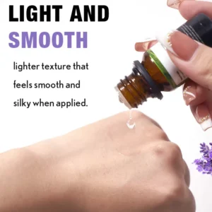 FATAZEN Lavender Comfort Massage Oil lightweight texture on skin