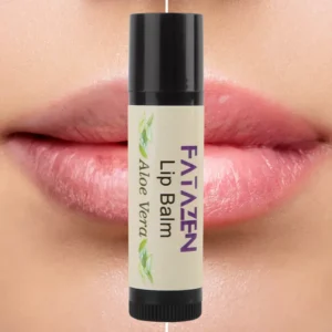 FATAZEN Organic Aloe Vera Lip Balm Aloe Vera Flavor Eco-friendly Chapstick Aloe Vera
