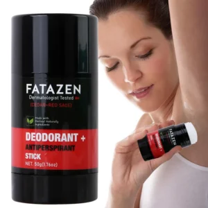 FATAZEN Dermatologist Tested Deodorant Antiperspirant Stick Natural Sage Cedar Scented Sweat Odor Balm Deodorant Stick