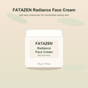 FATAZEN Radiance Face Cream jar for a soft daily moisturizer step