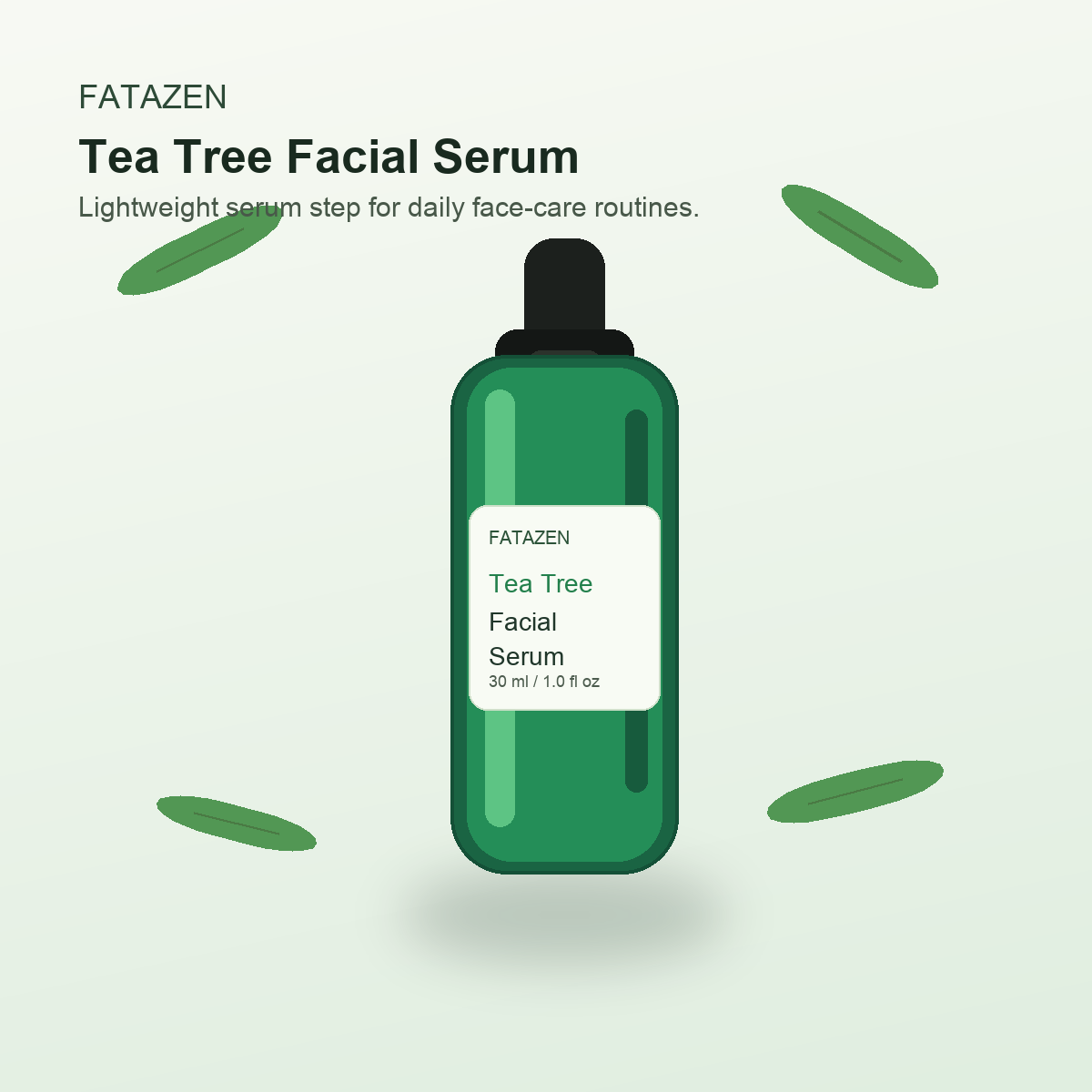 FATAZEN Tea Tree Facial Serum bottle for daily face-care routines