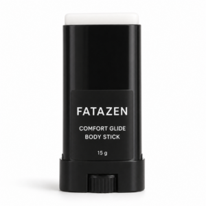 FATAZEN Comfort Glide Body Stick in black twist-up packaging on a white background