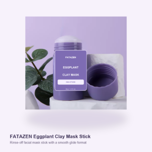 FATAZEN Eggplant Clay Mask Stick product with open cap