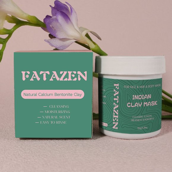 FATAZEN Indian Clay Mask 150 g jar and box