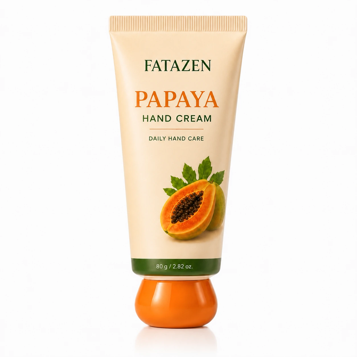 FATAZEN Papaya Hand Cream front packshot on a white background